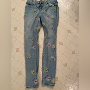 Gap Emoji super skinny stretch denim jeans size 12